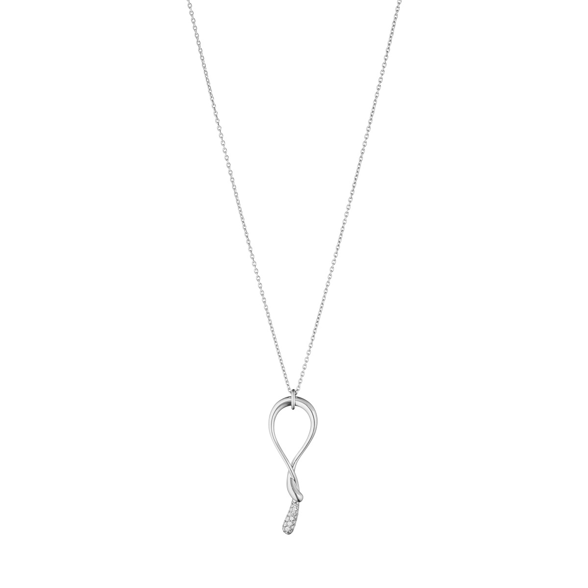 diamond set Mercy Twist pendant by Georg Jensen