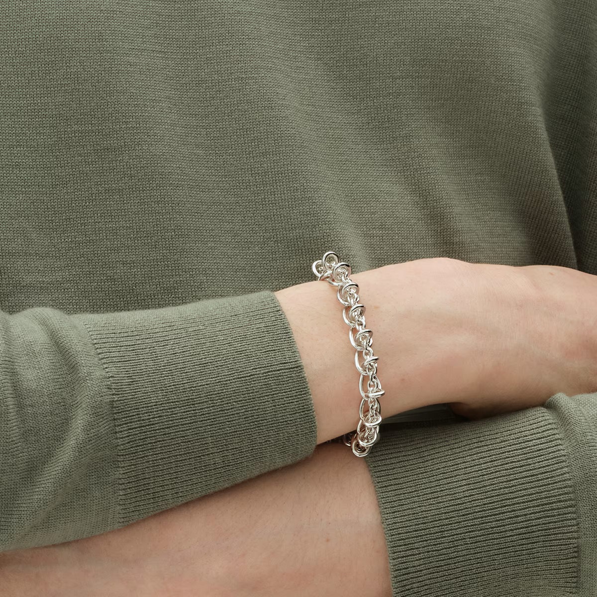Weft Silver Bracelet Georg Jensen - Image 3
