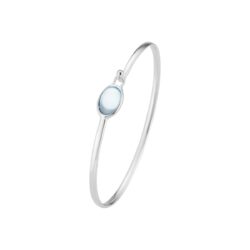 silver Georg Jensen blue topaz bangle