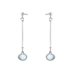 silver drop earrings