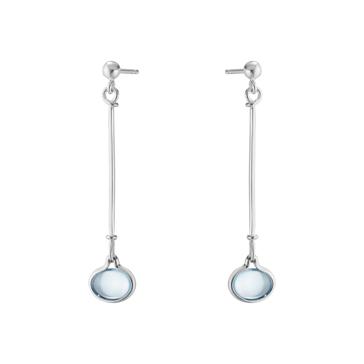 silver drop earrings