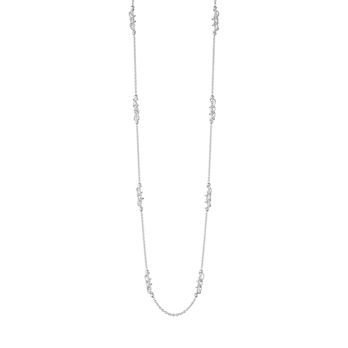 silver Georg Jensen Weft Sautoir necklace