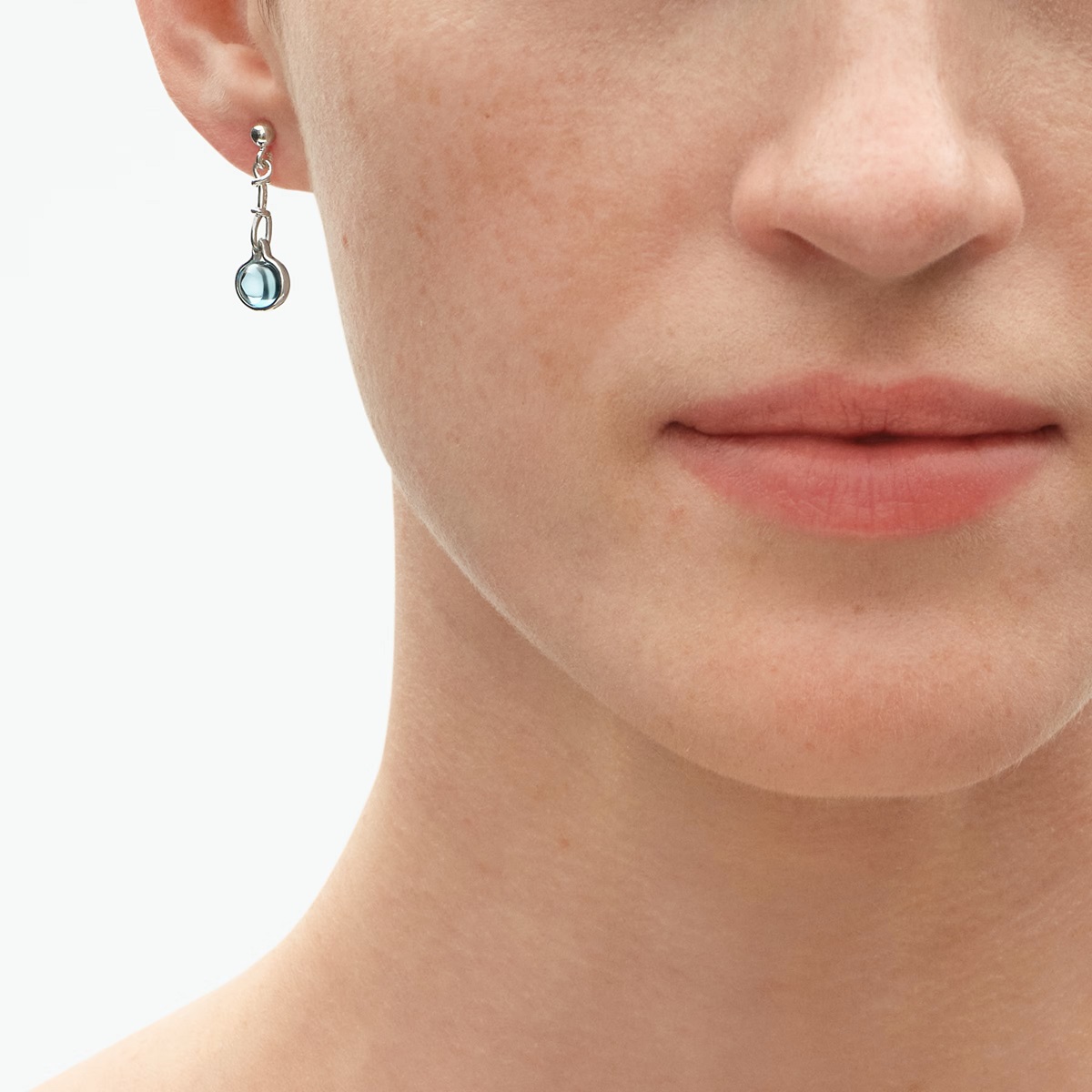 Torun Earrings with Blue Topaz - Image 3