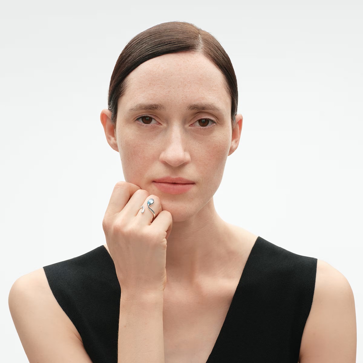 Georg Jensen Torun Blue Topaz Ring - Image 2
