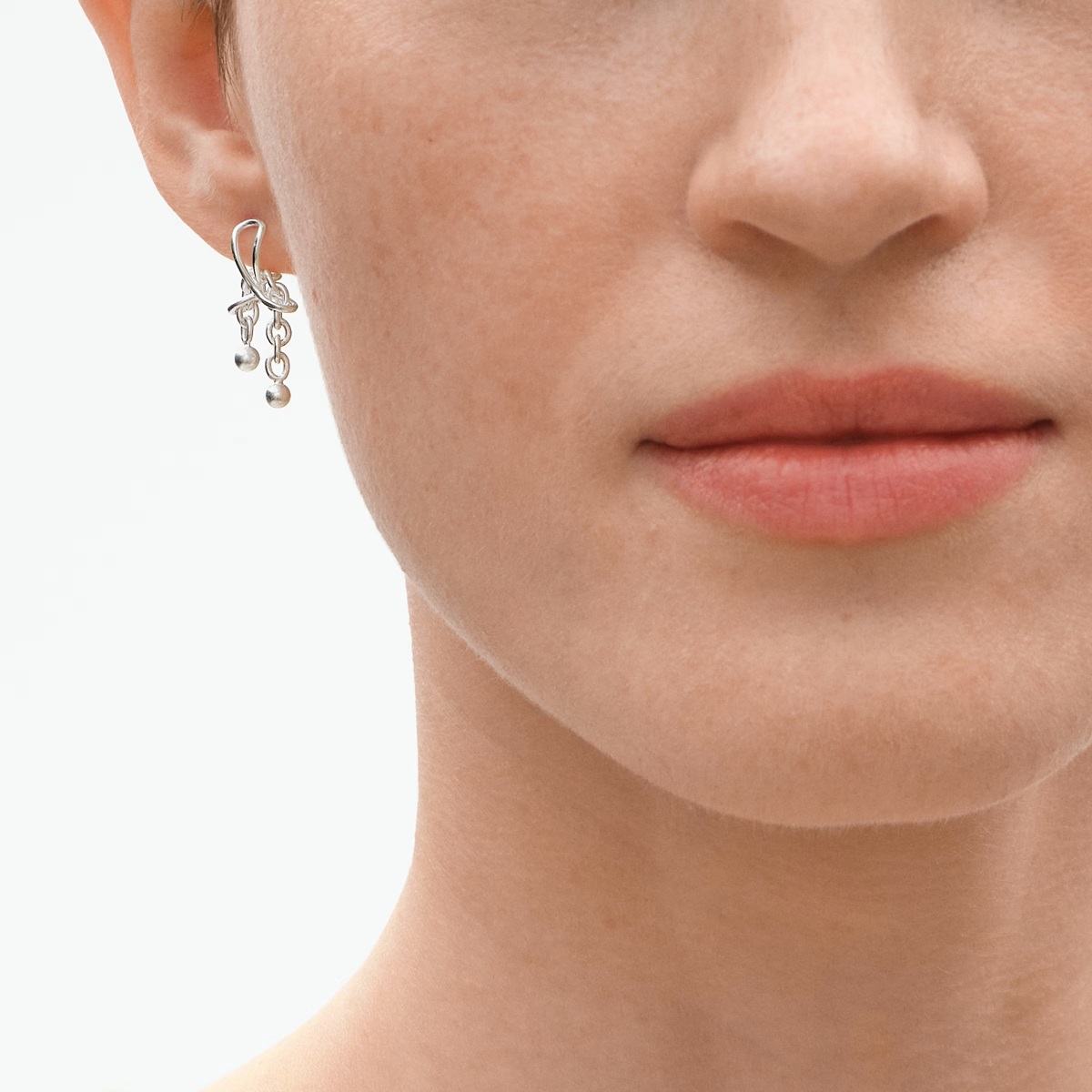 Weft Short Double Earrings Georg Jensen - Image 3