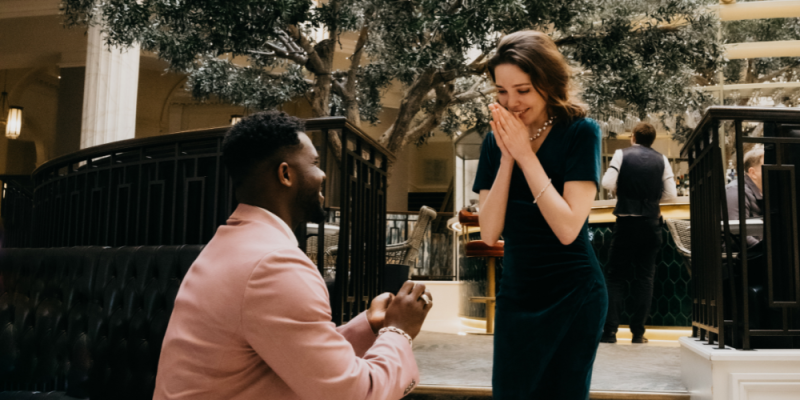 Christmas Proposal during christmas