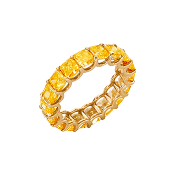 Intense Yellow Diamond Full Eternity