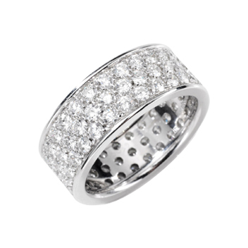 Gents 3-Row Diamond Band