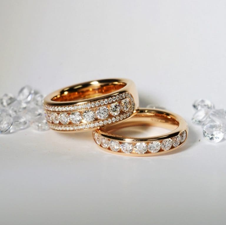 rose gold wedding band